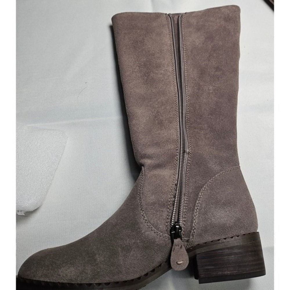 New Gentle Souls by Kenneth Cole Brian Suede‎ Knee High Boots Gray Women US 5.5 - Picture 11 of 13